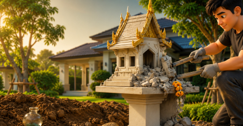 ใต้ศาลพระภูมิมีอะไรซ่อนอยู่?